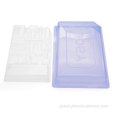 Blue Petg Catheter Plastic Box Medical anesthesia bag blister Manufactory